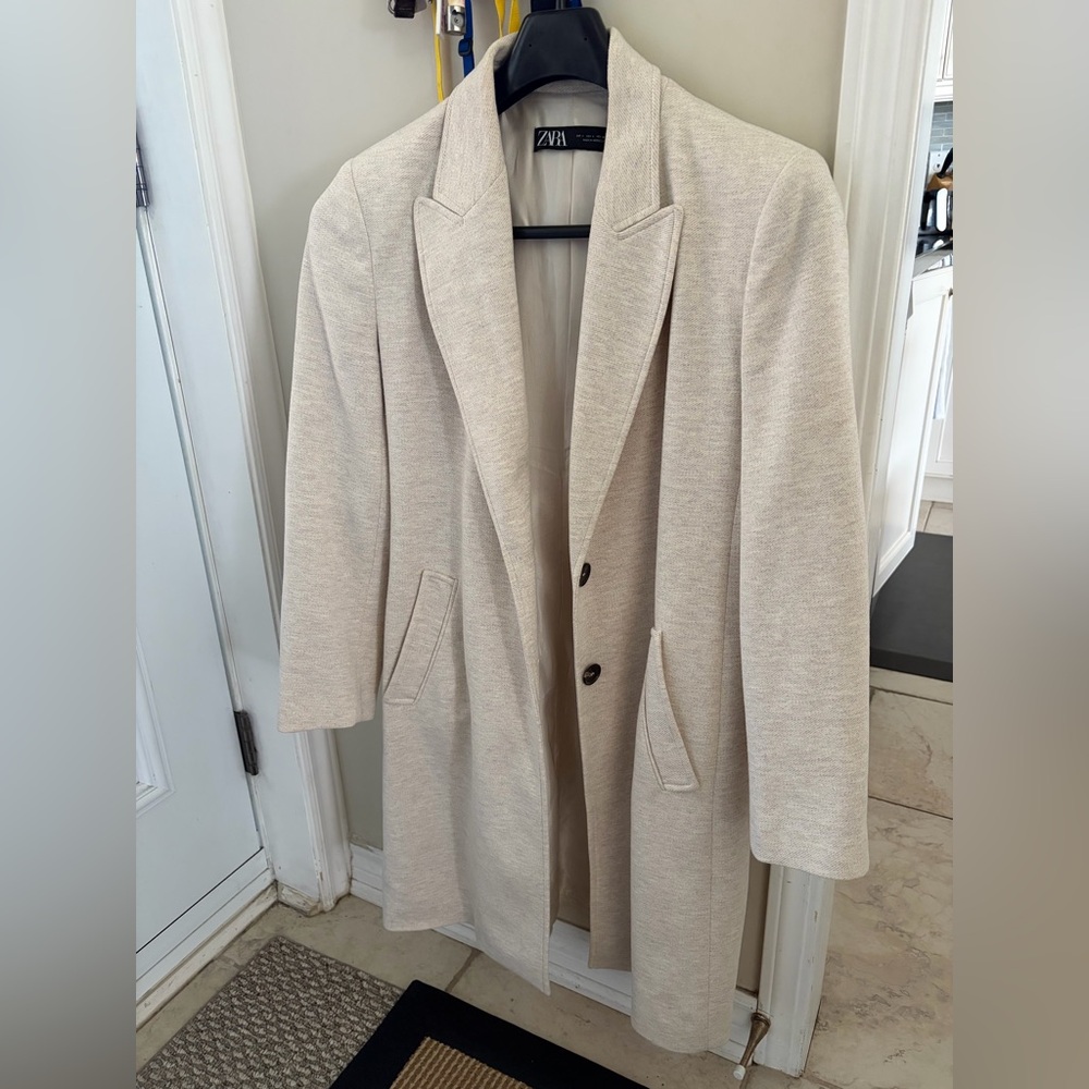 Zara top coat, like new